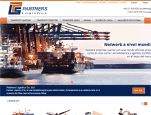 Tablet Screenshot of partners-logistics.com